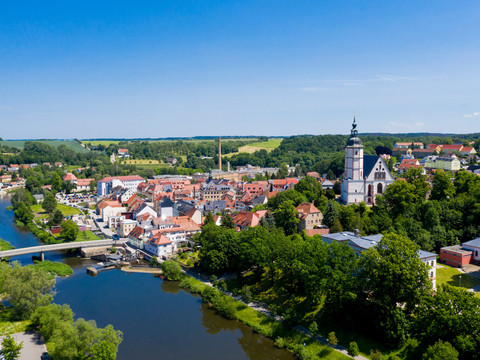 Luftbild Stadt Penig