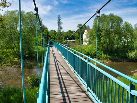 Hängebrücke Thierbach-Zinnberg