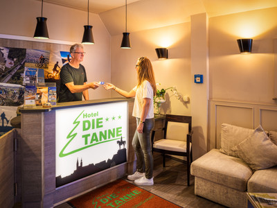 Hotel die Tanne in Goslar - Rezeption Hotel die Tanne in Goslar - Rezeption