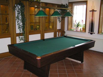 Billardtisch in der Pension Wollschläger in Salzgitter-Beinum
