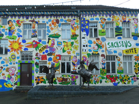 Wandgestaltung Fischer Art in Dorfhain