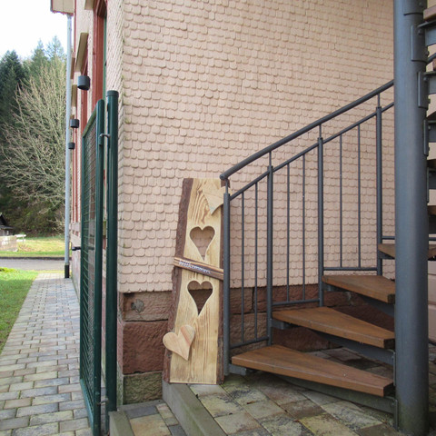 Fewo Schönmünzblick, Haus Ansicht Treppe zur Fewo,