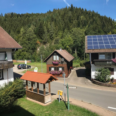 Fewo Schönmünzblick, Ausblick nach Norden Bushalte