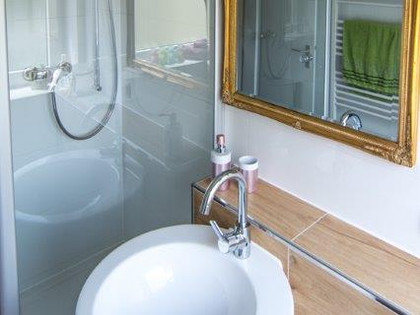 Badezimmer im Gästeappartement Hoppe in Salzgitter-Bad