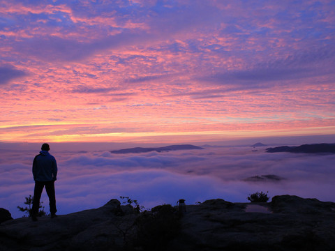 Nebelmeer am Lilienstein