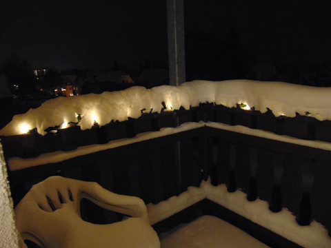 Balkon Winter