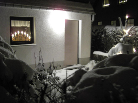 Terrasse im Advent