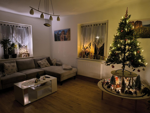 Weihnachtliches Wohnzimmer