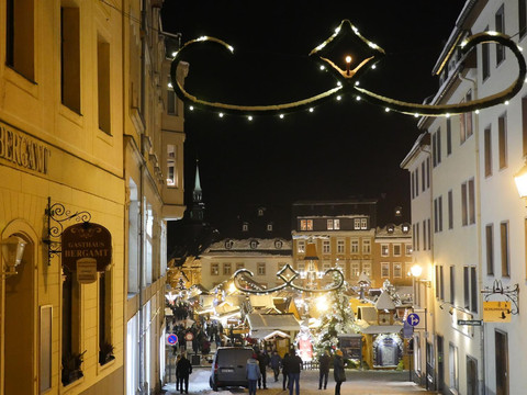 Blick zum Marktplatz Große Kirchgasse