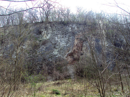 Salzgitter-Bad, Steinbruch am Wanderweg 6 und 7