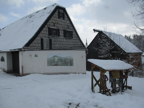 Haus im Winter