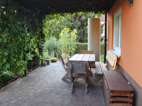 Sitzgelegenheit auf der Terrasse