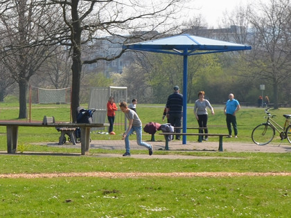 Verschiedene Möglichkeiten auf der Freisportfläche am Salzgittersee