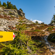 Wegweiser Richtung Alpjen