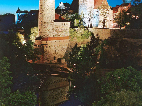 Wasserkunst Nacht - Foto Lohse, Chemnitz