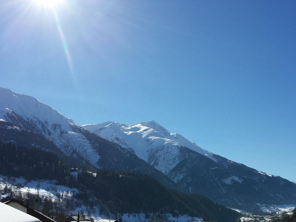Aussicht Balkon Ferienwohnung Gibelegga Fiesch