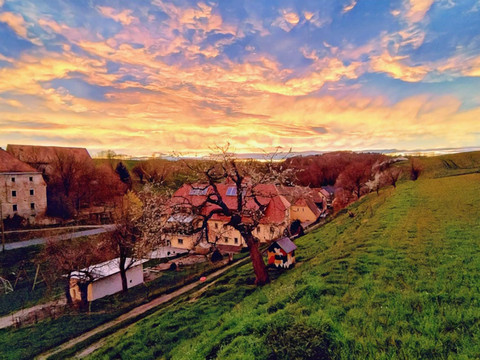 Sonnenuntergang in Nentmannsdorf