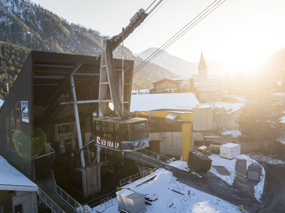 Zubringerbahn Mörel - Riederalp Mitte, Aletsch Bahnan AG, Aletsch Aren Zubringerbahn Mörel - Riederalp Mitte, Aletsch Bahnan AG, Aletsch Aren