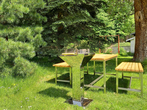 Grillplatz im Garten