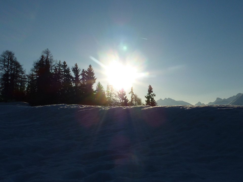 Winterwanderung Riederalp, Golmenegg, Restaurant Adler und retour