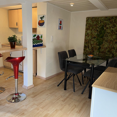 Esszimmer mit Küchenzeile