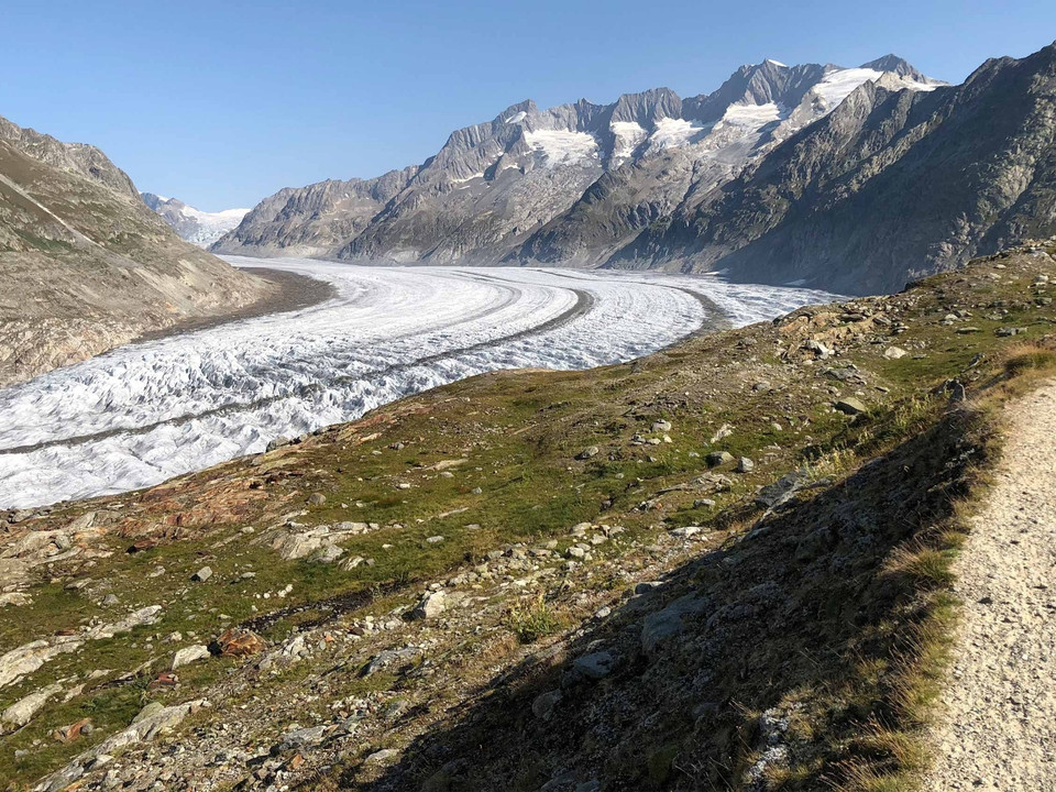 Rundwanderung von der Moosfluh via Märjelensee zur Riederalp