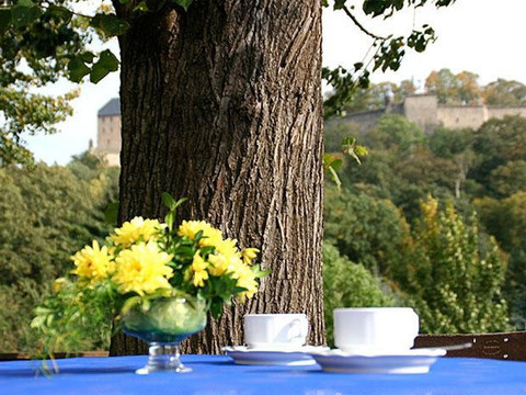 Hotel Neue Schänke - Blick zur Festung Königstein