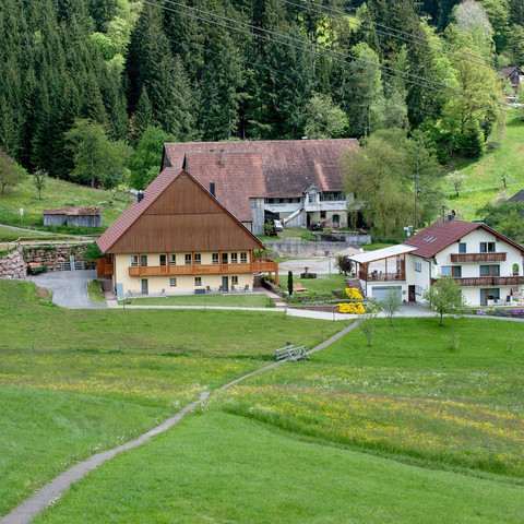 Haus rechts Hauptgebäude, links Nebengebäude