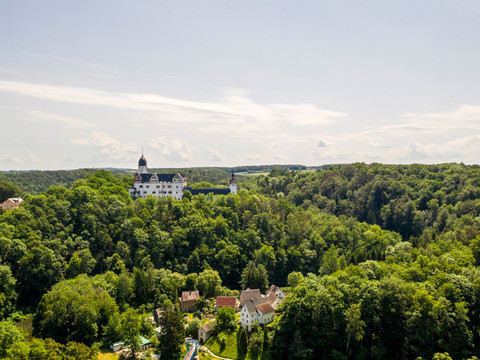 Luftaufnahme Schloss Rochsburg