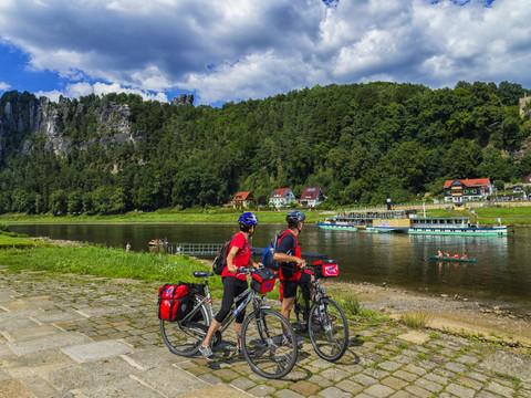 Elberadweg in Rathen