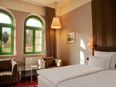Schlosshotel Blankenburg - Deluxe-Doppelzimmer mit Parkblick