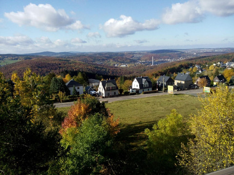 Blick vom Grundstück