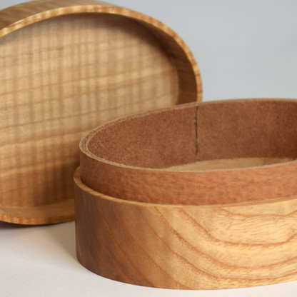 Ovale Schachtel Esche, Holzdose (2024), Friedhelm Röker