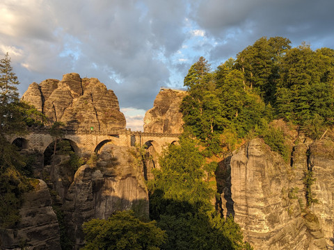 Sonnenaufgang an der Bastei