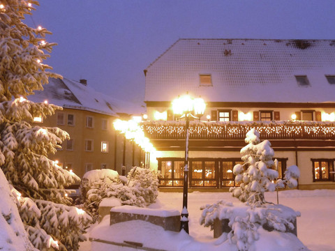 Hotel im Winter