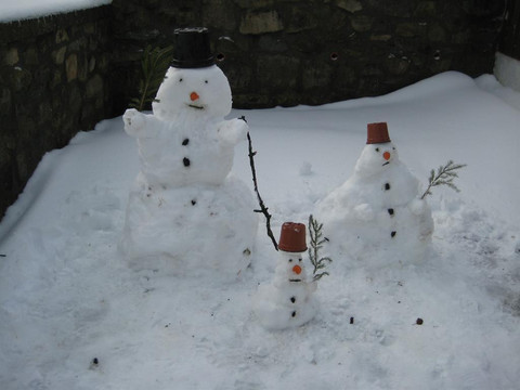 Schneemannfamilie
