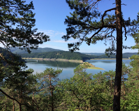 Ausblick auf den Edersee