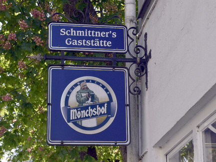 Schmittners, Brauereischild