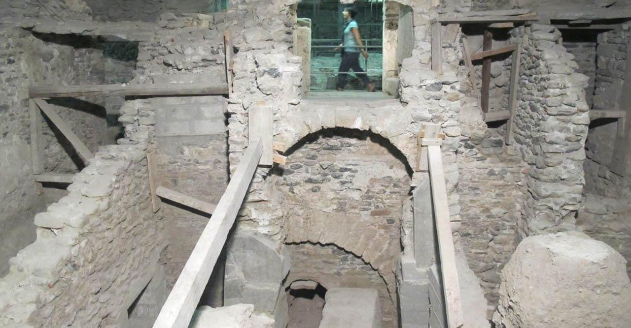 Sion: Theodulskirche: Römische Therme