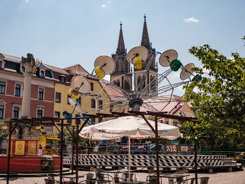 Marktplatz Oschatz mit St. Aegidien Kirche