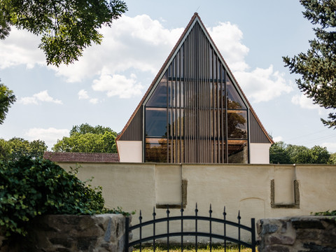 Sanierte Kirche in Canitz