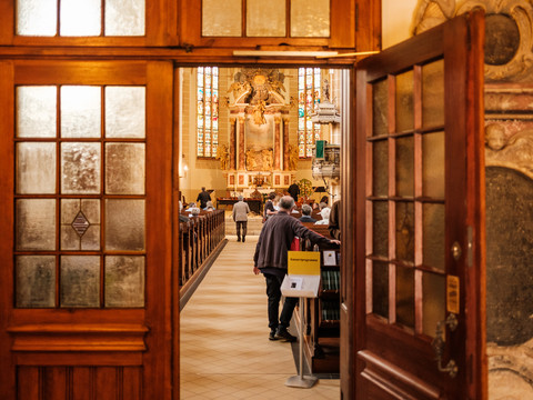 Innenansicht St. Wenzel Kirche in Lommatzsch