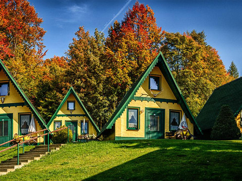 Unsere Finnhütten direkt am Hotel