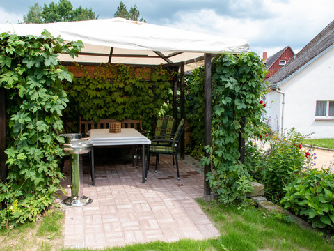 Sitzecke im Garten - Umgebindehaus an der Mandau