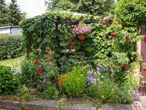Sitzecke im Garten - Umgebindehaus an der Mandau