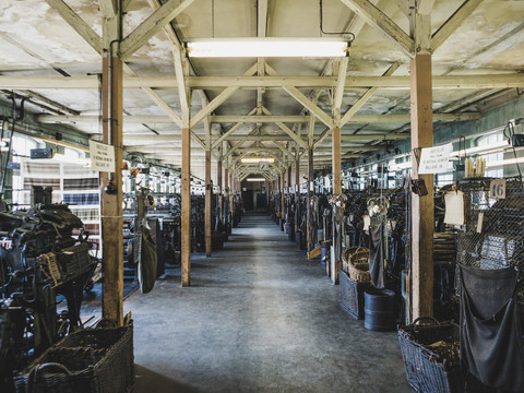 Websaal der Tuchfabrik Gebr. Pfau Crimmitschau