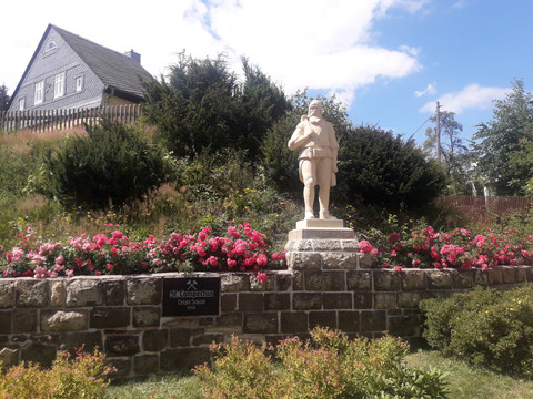 Bergmannsdenkmal St. Lampertus letzte Schicht 1910