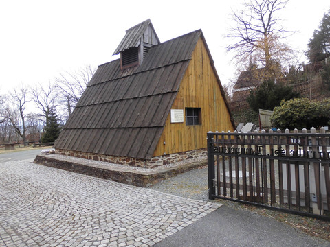 Schachtkaue (1998 neuer errichtet nach historischem Vorbild) der Fundgrube St. Lampertus
