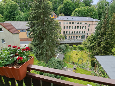 Blick vom Balkon