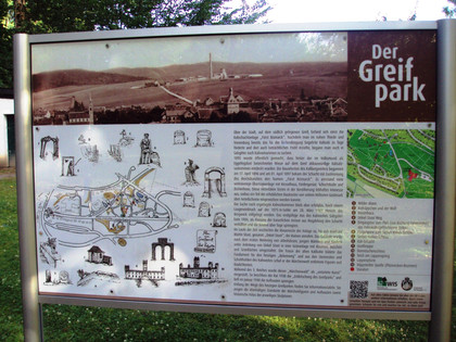 Übersichtstafel Greifpark Salzgitter-Bad mit Märchenpfad